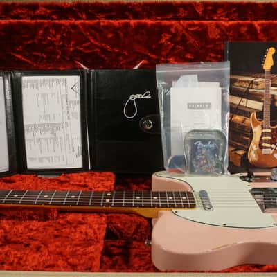 2019 Fender Custom Shop Limited Edition NAMM ‘63 Telecaster Relic Shell Pink Matching Headstock | 1-of-1 Custom Color Spec image 22