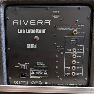 RIVERA KNUCKLEHEAD REVERB + CAB RIVERA LOS BOTTOM SUB1 + FLIGHT CASE- 2000's image 9