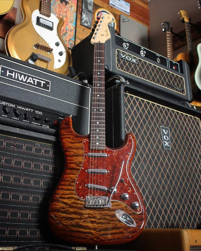 Fender Stratocaster Artisan Custom Shop NOS 2015 - Tiger Eye Burst image 1