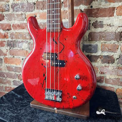 Lotus / Aria Pro II / Matsumoku MIJ Neck-Thru Double Cut Electric Bass  (1970s, Custom Poly Dip) image 15
