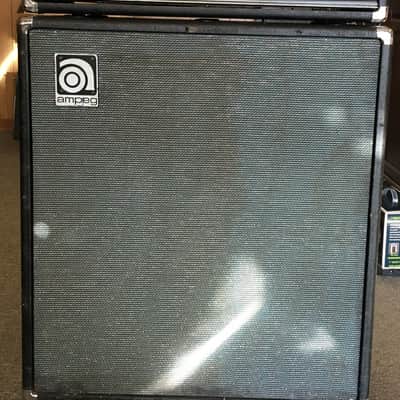 Ampeg b-40 Bass Amp head and b-40 Cabinet 1975 black image 10