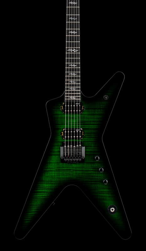 Dean USA ML Flame Top Kahler - Emerald Green Burst #21097 image 1