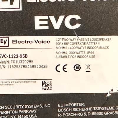 Electro-Voice EVC-1122-95B 12" Speaker - tested & working - 2 available image 5