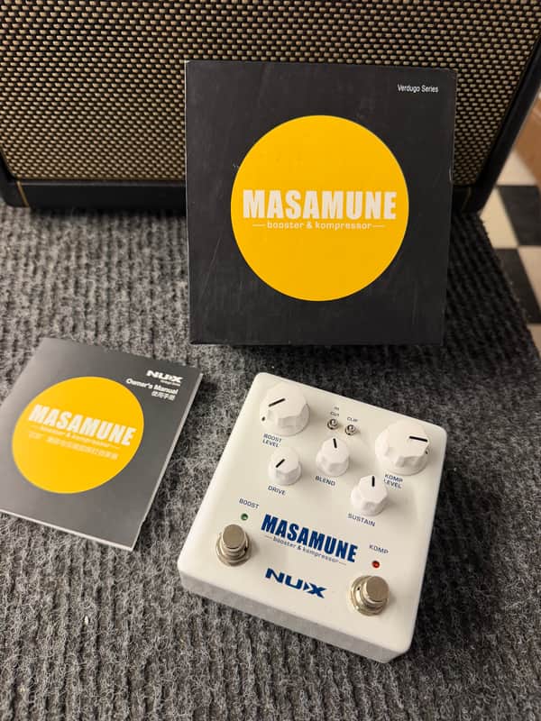 NuX NBK-5 Masamune Booster and Kompressor 2010s - White image 1