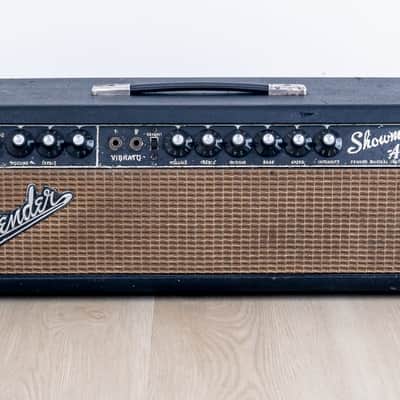 1966 Fender Showman Black Panel Vintage Tube Amp Head AB763, Serviced image 2