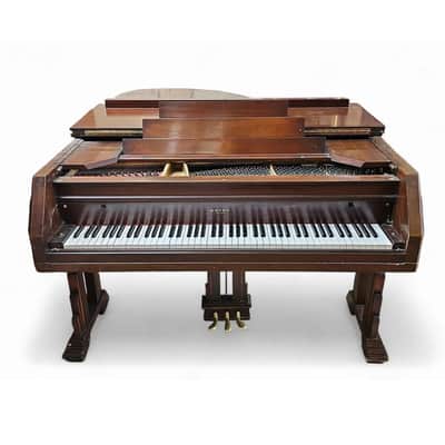 Estey Art Deco walnut 5'3 Baby Grand Piano image 4