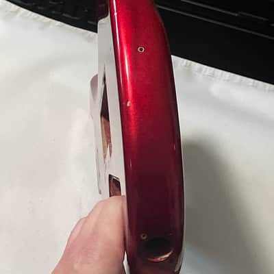 1983 Matsumoku Era Made in Japan Kramer Focus 2000 Candy Apple Red Guitar Body Floyd Ready image 12