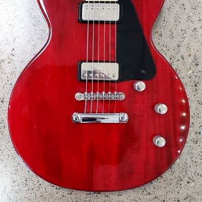Hofner Contemporary Series Colorama Custom Double Cut DC Style Guitar 2006 - 2010 - Transparent Red image 2