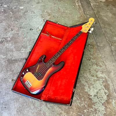 LEFTY! -Greco Brazen Picker P bass 1980 - Sunburst original vintage MIJ Matsumoku left handed precision LH image 6