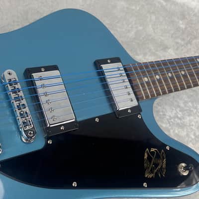 2017 USA Gibson Firebird Studio electric guitar in Pelham Blue with bag image 4