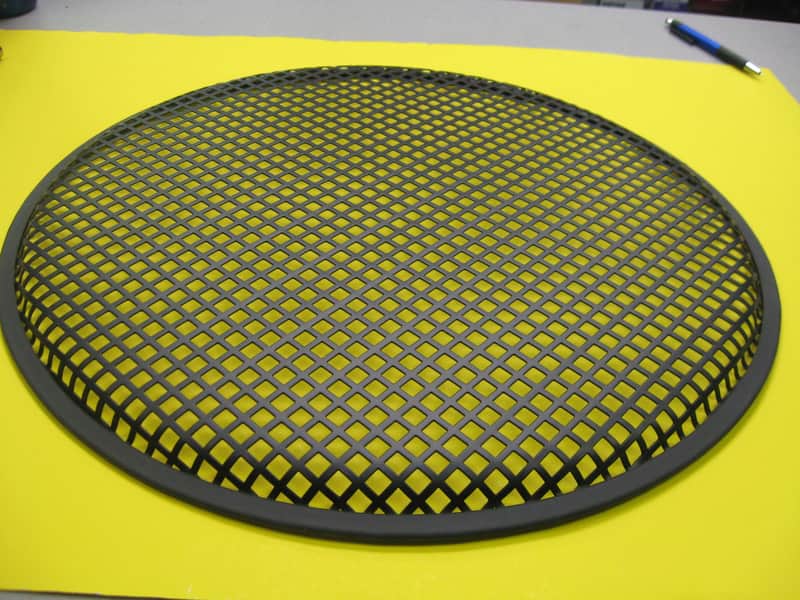 18" Waffle Style Black Speaker Grill image 1