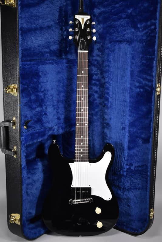2024 Epiphone USA Coronet Ebony Finish Electric Guitar w/OHSC image 1
