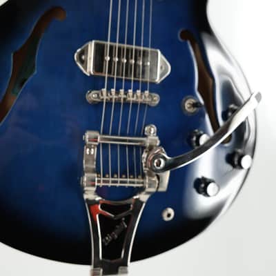 Epiphone Gary Clark Jr. Signature "Blak & Blu" Casino with Bigsby Vibrato w/Case image 7