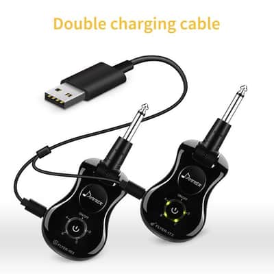 2.4GHz Guitar Wireless System with Rechargeable 2.4GHz Digital Guitar Transmitter and Receiver image 2