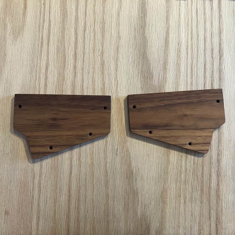 Moog Walnut Case Ears for Mother32, DFAM, Subharmonicon, Labrynth, etc - Grade A Matched Pair! - Authentic Moog! image 1