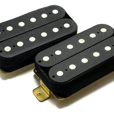 Screamers HH Set, Humbucker Bridge + Humbucker Neck Pickup, Passive, Hot, MATTE Black image 1