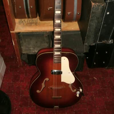 1947-51 Kay 17" Archtop guitar cherry sunburst DeArmond pickup image 1