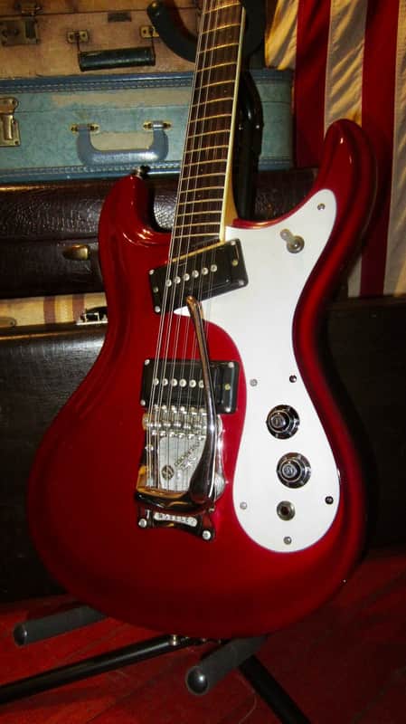 ~1965 Mosrite The Ventures 12 String Candy Apple Red image 1