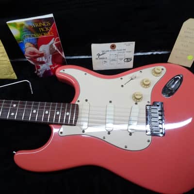 Fender Strat Plus Deluxe-1989 - Dusty Rose- RARE RARE Finish--with Rosewood- Wilkinson Nut- TBX- Lace Sensors- image 12