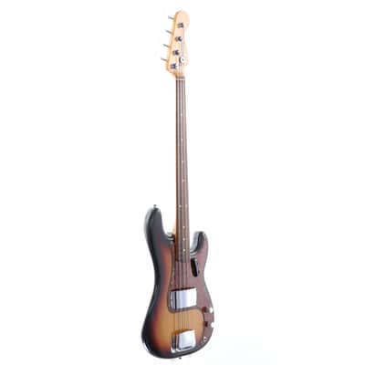 FENDER USA American Vintage '62 Precision Bass (Fretless mod) 3-Color Sunburst [V147080] (05/12) image 14