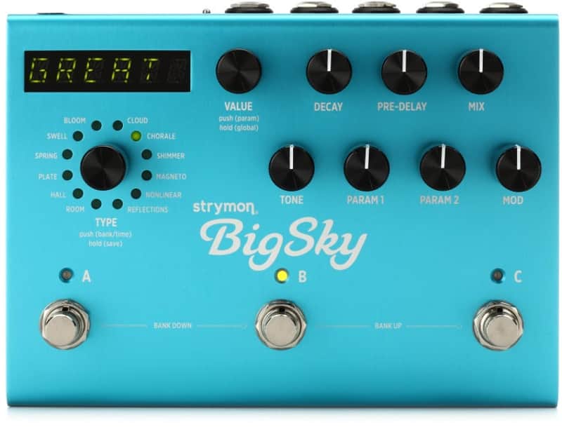 Strymon BigSky Multidimensional Reverb Pedal (BigSkyReverbd1) image 1