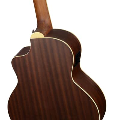 Ortega D7CE-5 Deep Series 7 Spruce Top Mahogany Neck Medium Scale 5-String Acoustic-Electric Bass Guitar image 8