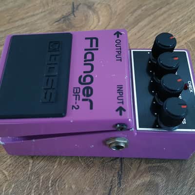Boss BF-2 Flanger (Black Label) 1983 Vintage MIJ - Purple image 4