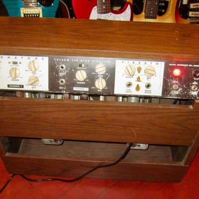 1957 Magnatone Custom 260 2 x 12" Combo Amp Brown image 5