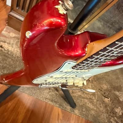 1966 Fender Stratocaster - Candy Apple Red image 11