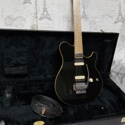Ernie Ball Music Man Axis 1994 Gloss Black Rare Matching Headstock One Owner Never Played NICE! image 1