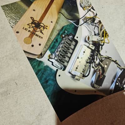 Fender licensed  all parts Custom  build guitar,  maple top, duncan pup image 11