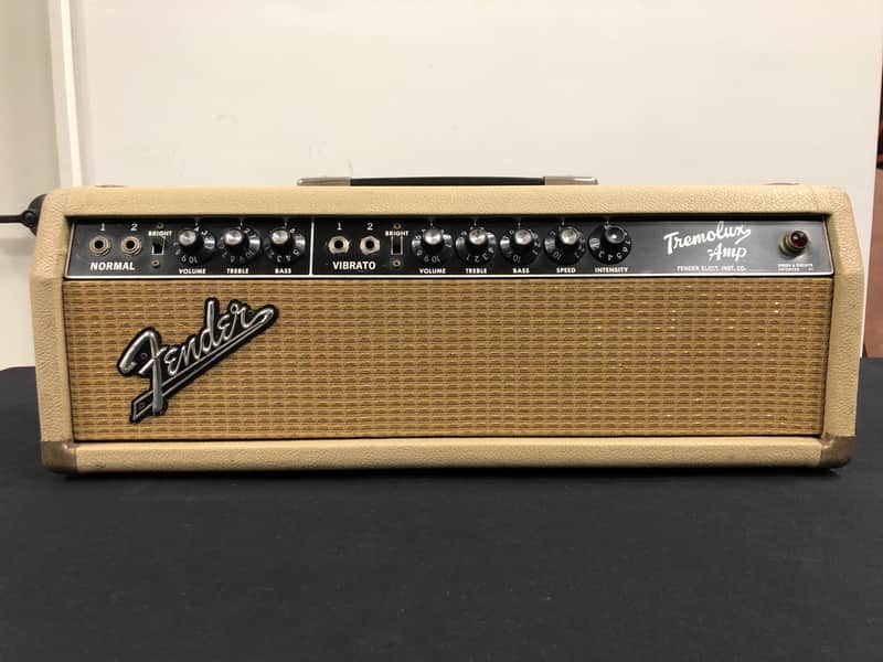 1963 Fender Tremolux Amp Head Only (Blackface AA763) Owned by Ian D'Sa of Billy Talent image 1