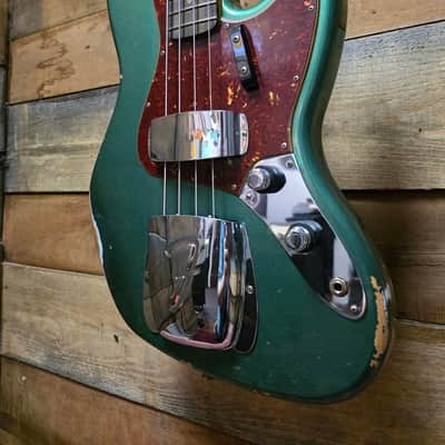 2023 Fender Custom Shop Jazz Bass B2 '62 RELIC (Pre-Owned) - Aged Sherwood Green w/ Hard Case image 3