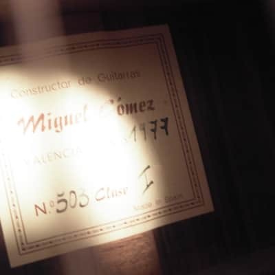 massive Klassikgitarre Konzertgitarre Miguel Gomez 503 Clase I 1977  natur image 9
