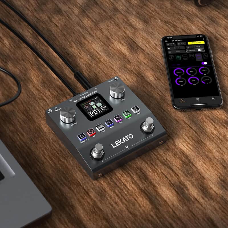LEKATO ME-01 Multi Effect Guitar Pedal Mini Electric Guitar Bass