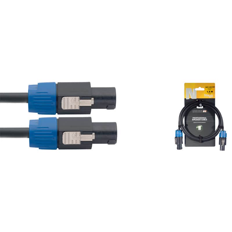 Stagg NSP1,5SS15BR 1.5m/5ft Speakon to Speakon Speaker Cable image 1