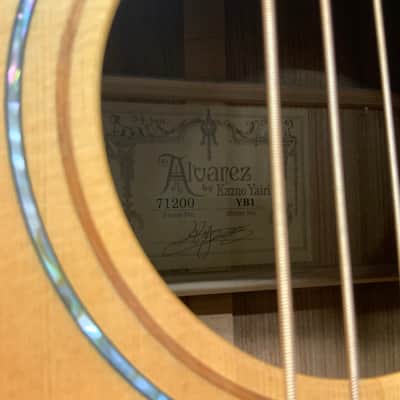 Alvarez YB-1 1990’s Baritone Acoustic Guitar image 7