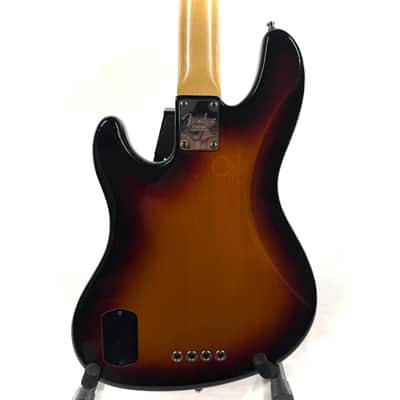 Used Fender American Deluxe Jazz Bass Maple Neck Tobacco 3-Tone Sunburst image 15