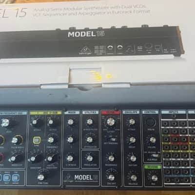 Behringer Model 15 Desktop Semi-Modular Synthesizer 2024 - Present - Black with Wood Sides image 2