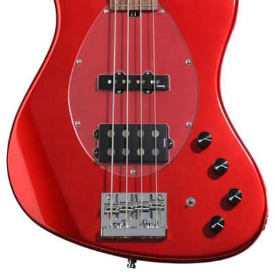 Sadowsky MetroExpress Vintage M/J Bass Guitar - Solid Candy Apple Red Metallic Morado Fingerboard image 3