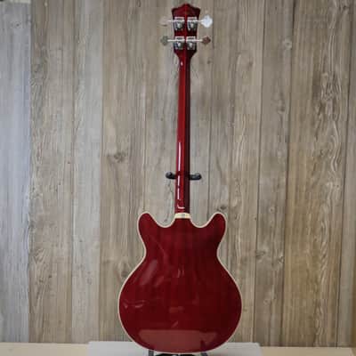 Guild Newark St. Collection Starfire Bass 2010s - Cherry Red image 4