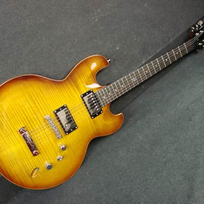 DBZ Imperial FM Electric Guitar Flame Maple Amber Sunburst Dean B