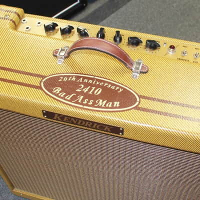 Kendrick Amplifiers BadAss Man 2410, 20th Anniversary - 4x10 40/10/2.6 Watt Tweed Combo Amplifier image 2