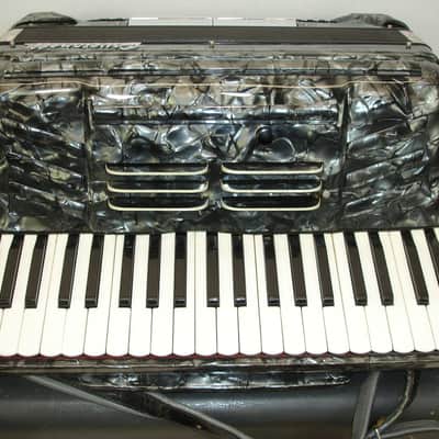 Pancordion Crucianelli Piano Accordion, Slate w/ Case & Straps image 3