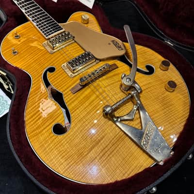 Gretsch G6120AM Nashville 2005 Tiger Maple Amber Stain image 1