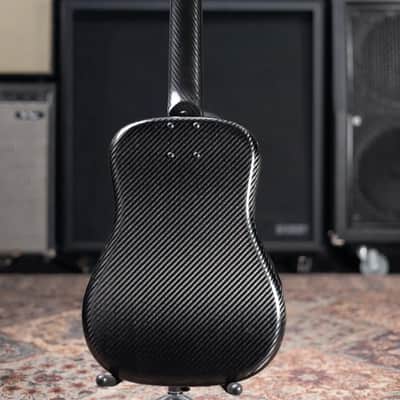 KLOS Acoustic Travel Guitar Left-Handed with Gig Bag image 8