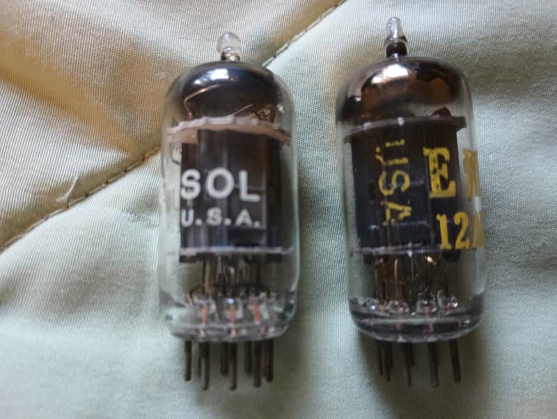 NOS TUNG-SOL and SYLVANIA 12AU7 pre-amp Tube set image 1