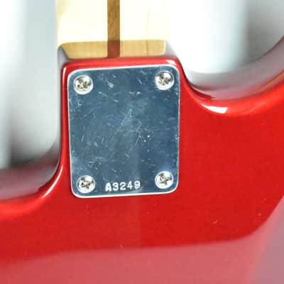 1980's Schecter "Strat" Style Electric Guitar Candy Apple Red w/HSC image 22