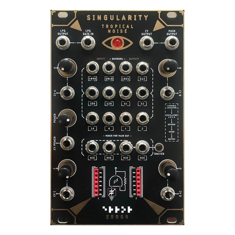 Error Instruments Singularity Active/Passive Eurorack Drum Synth Module (Gold) image 1