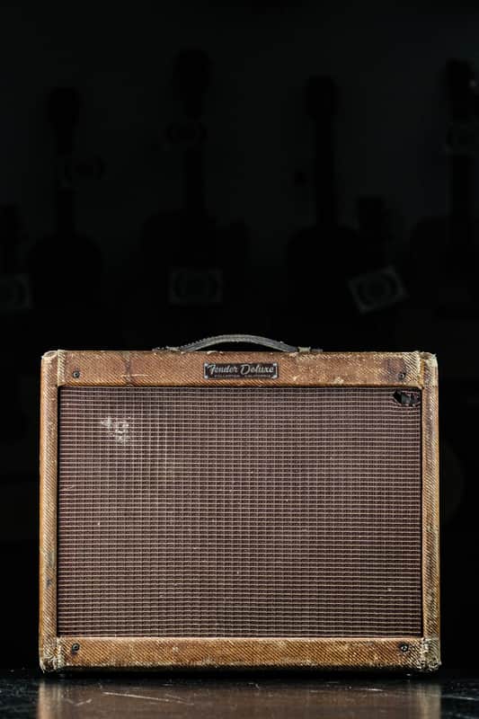 1959 Fender Deluxe 5E3 Narrow Panel 15-Watt 1x12 tweed image 1